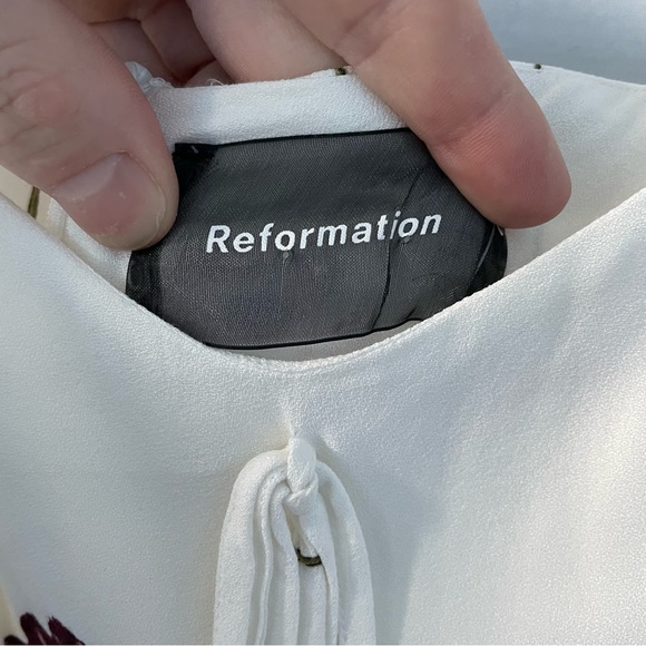 Reformation Prairie Dress in Gardenia - Picture 7 of 7